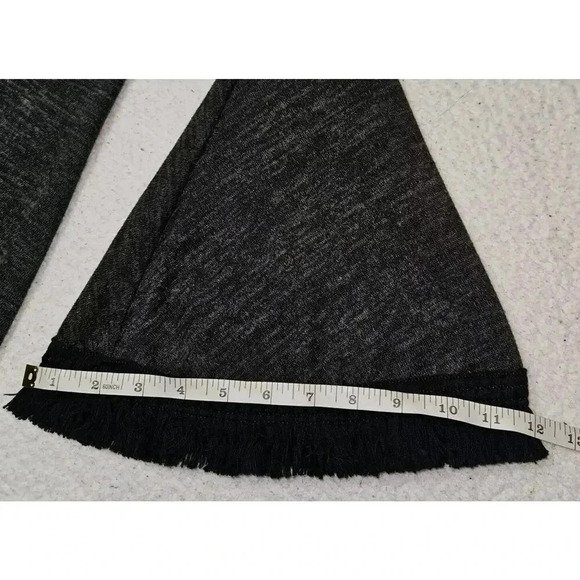 Altar'd State Size Medium Black & Gray Boho Fringe Bell Sleeve Mini Dress - Picture 8 of 12